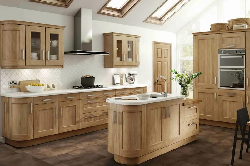 کابینت چوب طبیعی